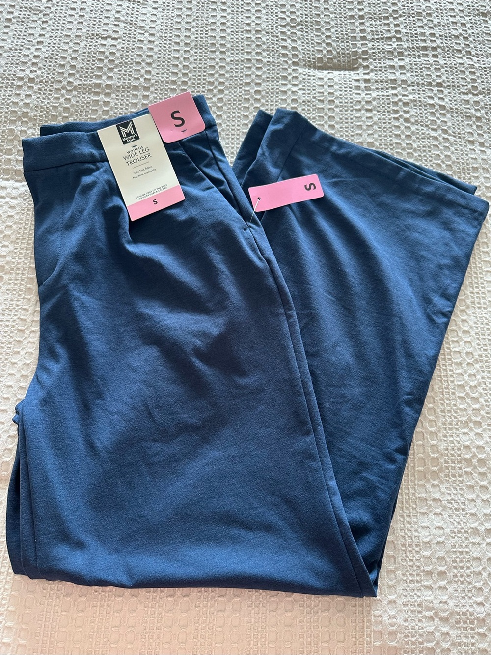 Member's Mark women's blue Wide leg trouser small. New With tags.